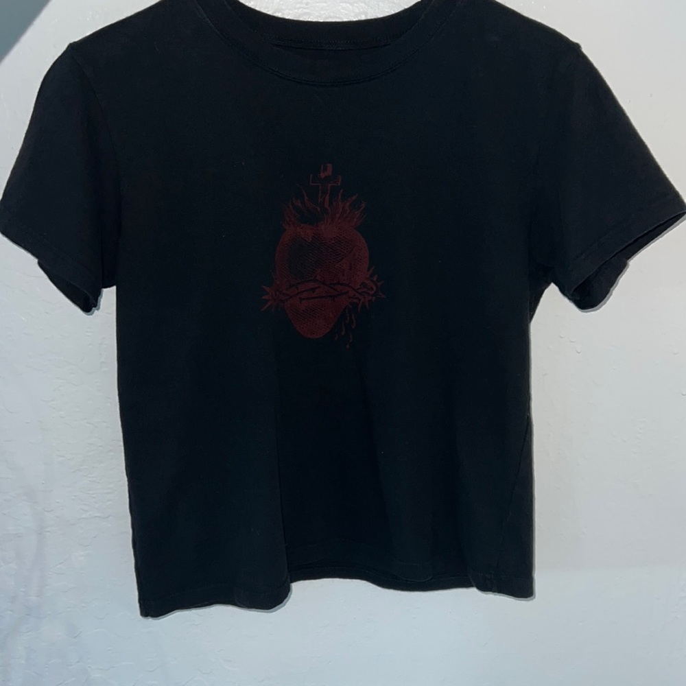 Brandy Melville Red Heart Tee